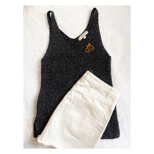 Ann Taylor Loft Navy Sweater Tank